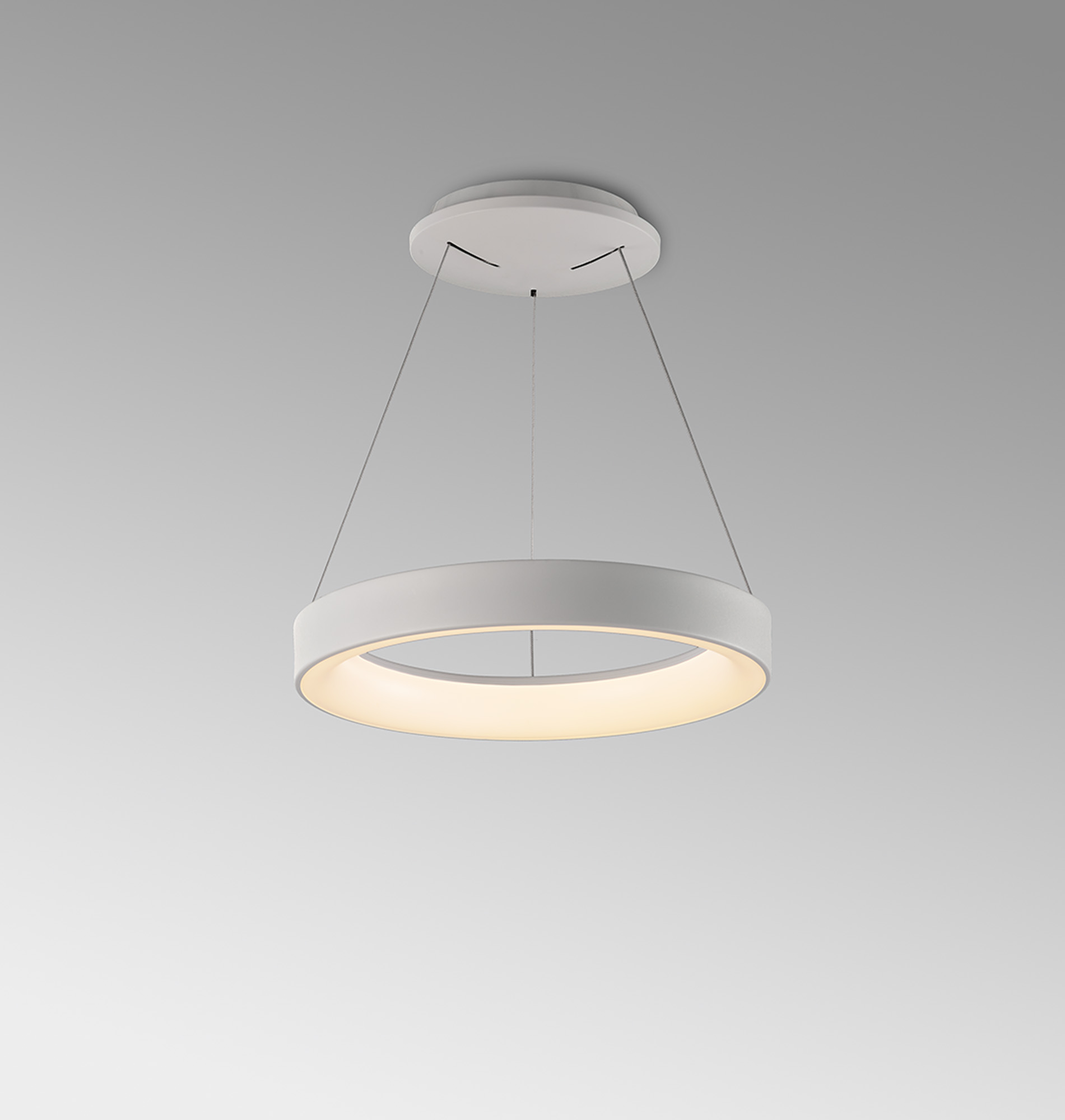 Niseko II White Ceiling Lights Mantra Ring Pendants